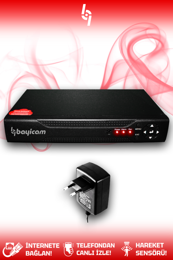 8 Kanal AHD DVR Xmeye Hibrit Kayıt Cihazı