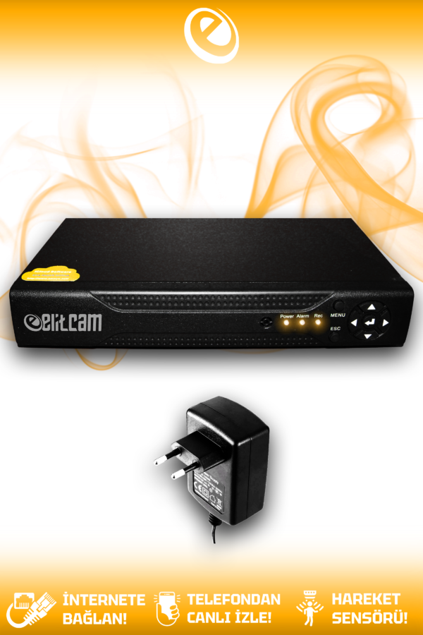 8 Kanal AHD DVR Xmeye Hibrit Kayıt Cihazı